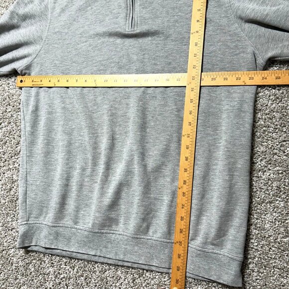 Peter Millar Men's Sz XL Gray Quarter-Zip Pullover Sweater - Picture 9 of 10